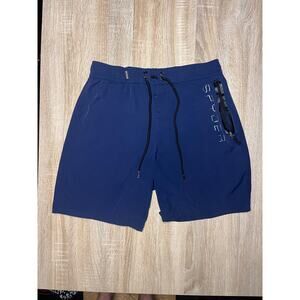 Spyder Swim Mens Shorts Trunks Blue Sz Medium UV Protection